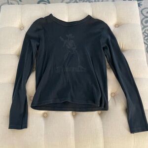 Black Long Sleeve Graphic Tee